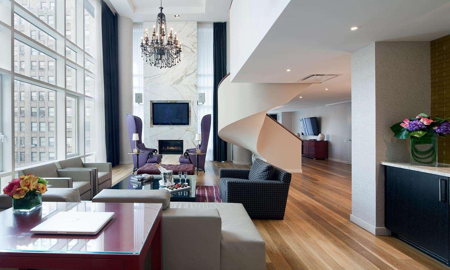 Hotel Royalton Park Avenue New York Exterior foto A suite at the Mandarin Oriental, New York